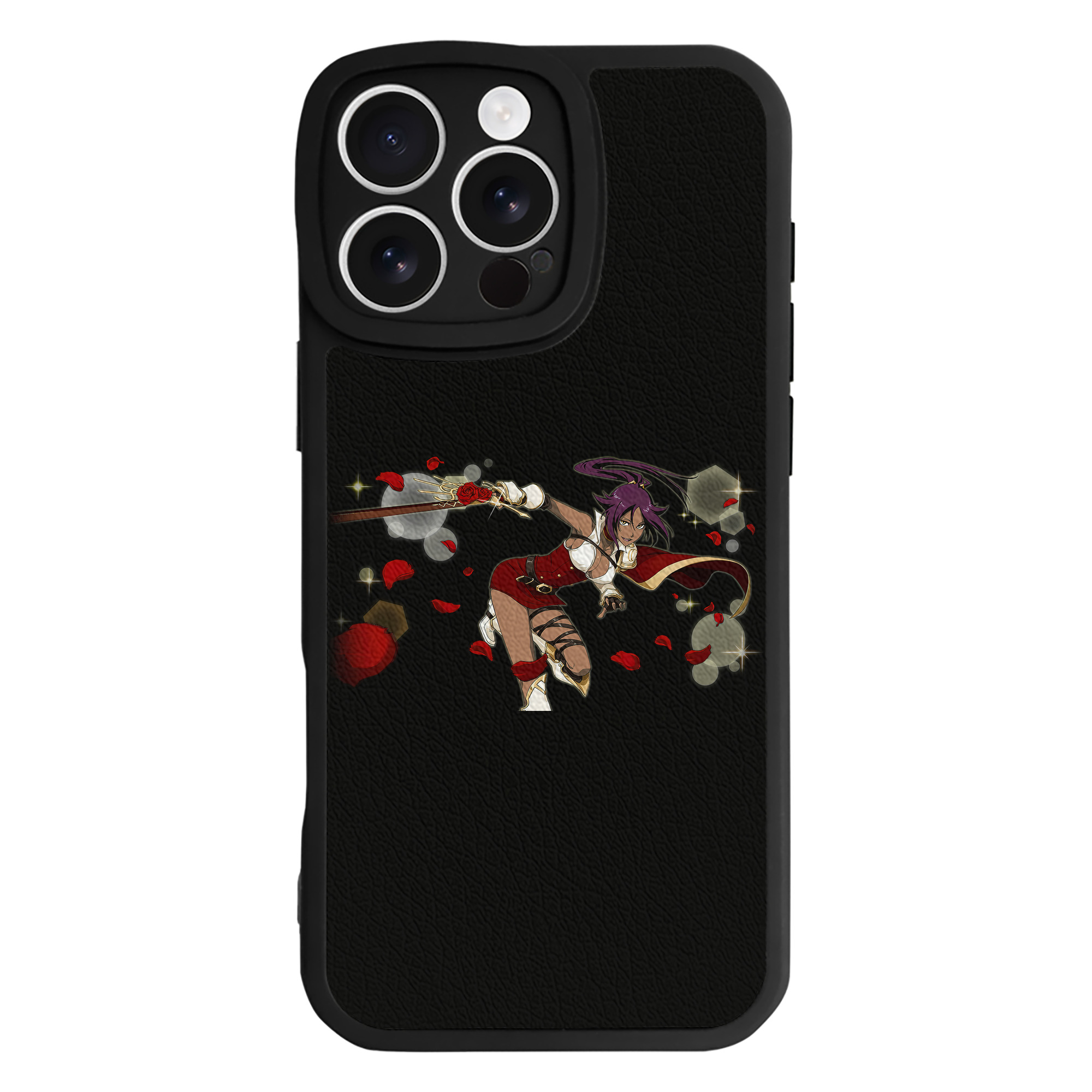 （画像用） ブリーチ 四楓院 夜一（しほういん よるいち） BLEACH Shihouin Yoruichi 【iPhone 16シリーズ対応】シリコンスマホケース（レザー調） 材質：シリコン